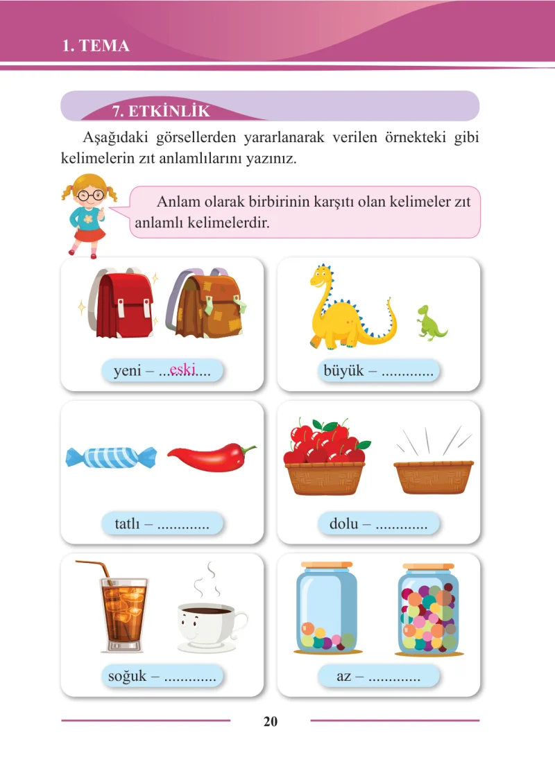 2. Sınıf Türkçe Ders Kitabı Cevapları Bilim ve Kültür Yayınları Sayfa 20