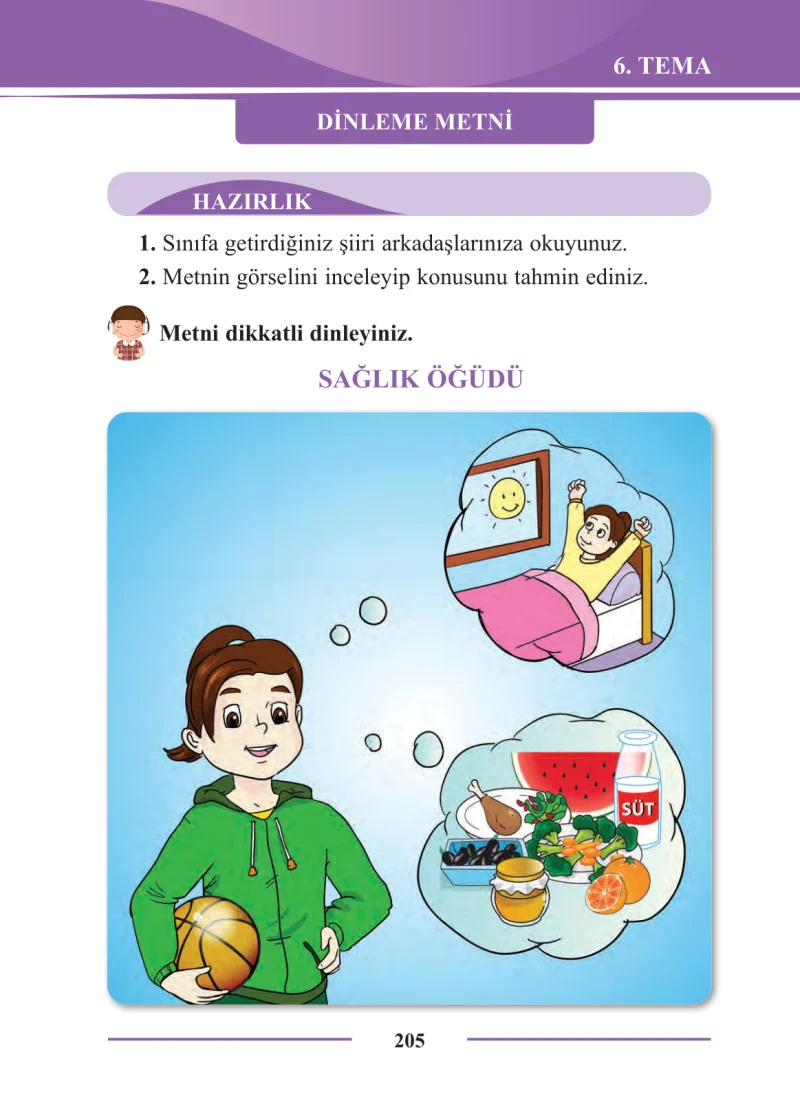 2. Sınıf Türkçe Ders Kitabı Cevapları Bilim ve Kültür Yayınları Sayfa 205