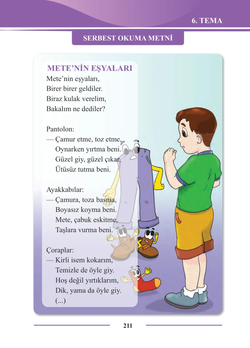 2. Sınıf Türkçe Ders Kitabı Cevapları Bilim ve Kültür Yayınları Sayfa 211