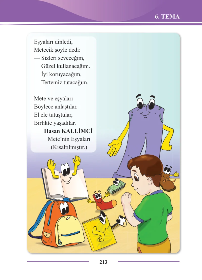 2. Sınıf Türkçe Ders Kitabı Cevapları Bilim ve Kültür Yayınları Sayfa 213