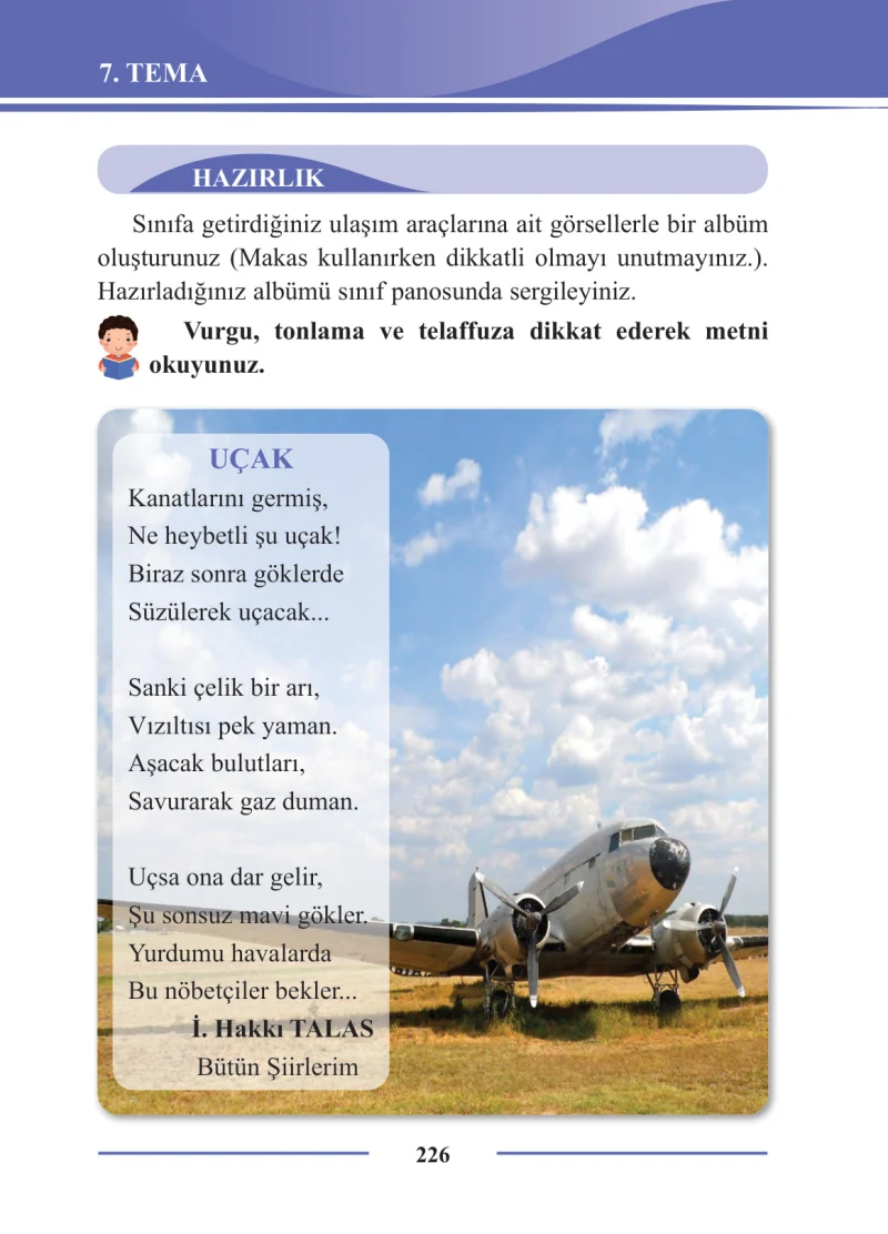 2. Sınıf Türkçe Ders Kitabı Cevapları Bilim ve Kültür Yayınları Sayfa 226