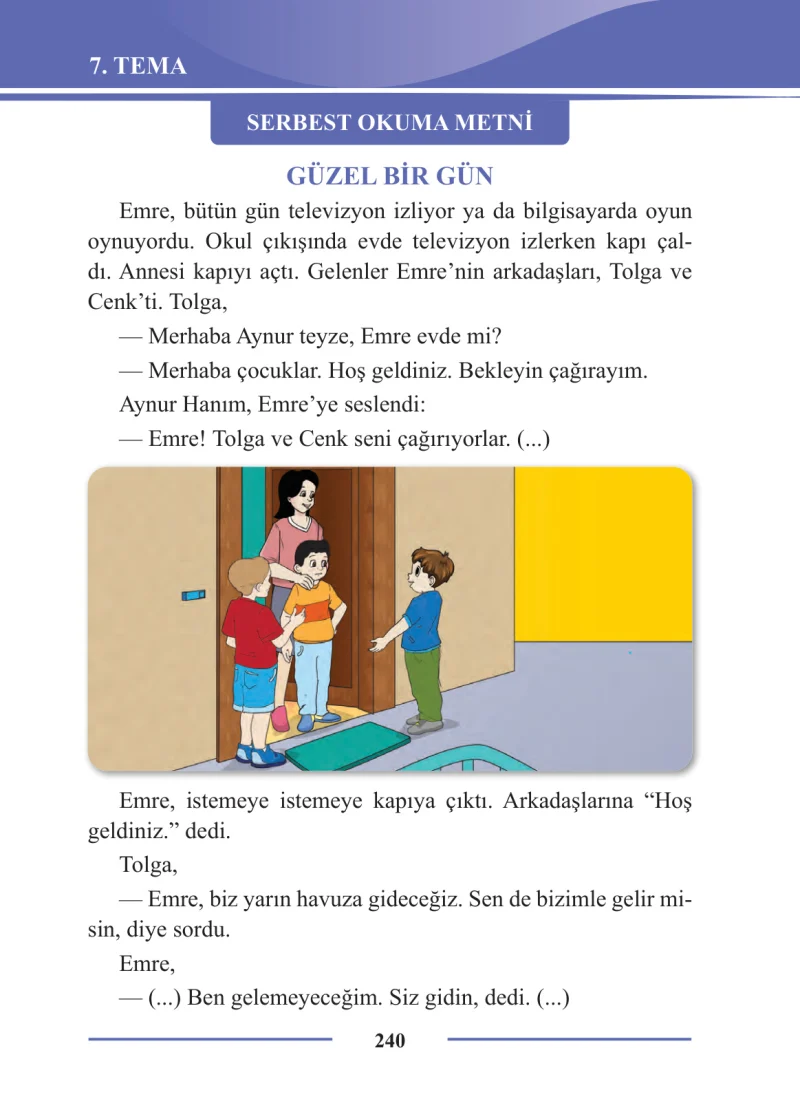 2. Sınıf Türkçe Ders Kitabı Cevapları Bilim ve Kültür Yayınları Sayfa 240