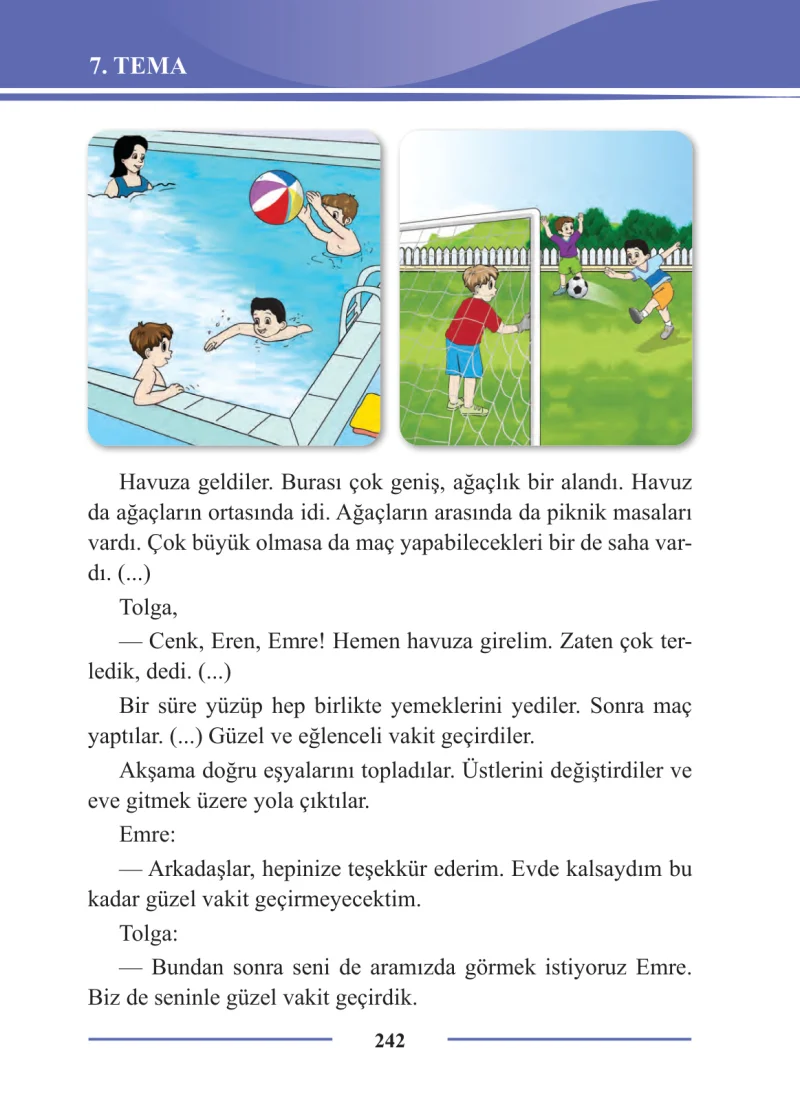 2. Sınıf Türkçe Ders Kitabı Cevapları Bilim ve Kültür Yayınları Sayfa 242