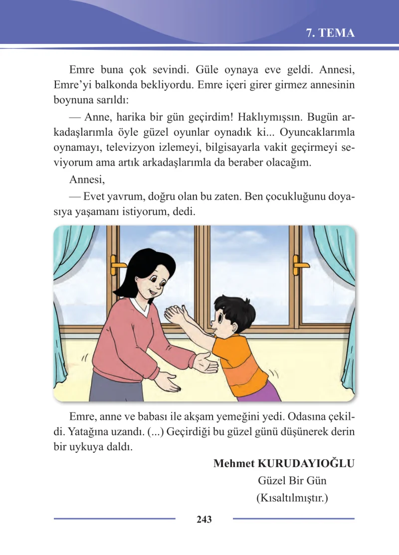 2. Sınıf Türkçe Ders Kitabı Cevapları Bilim ve Kültür Yayınları Sayfa 243