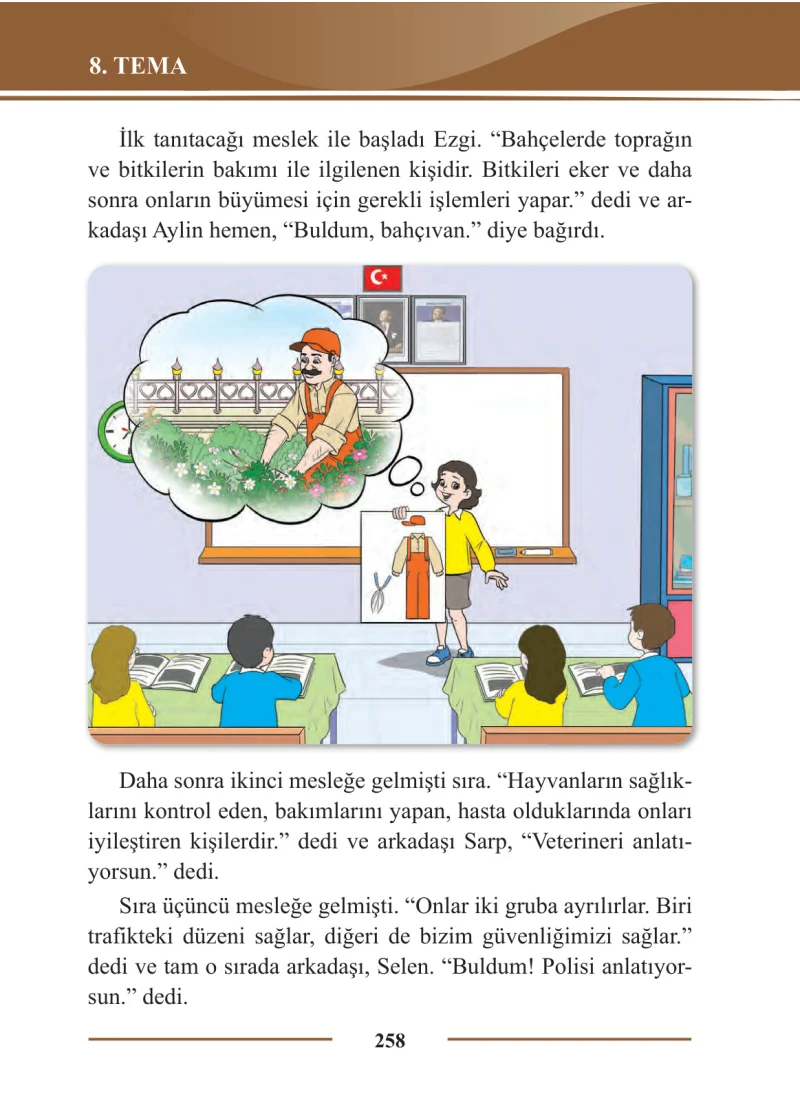 2. Sınıf Türkçe Ders Kitabı Cevapları Bilim ve Kültür Yayınları Sayfa 258