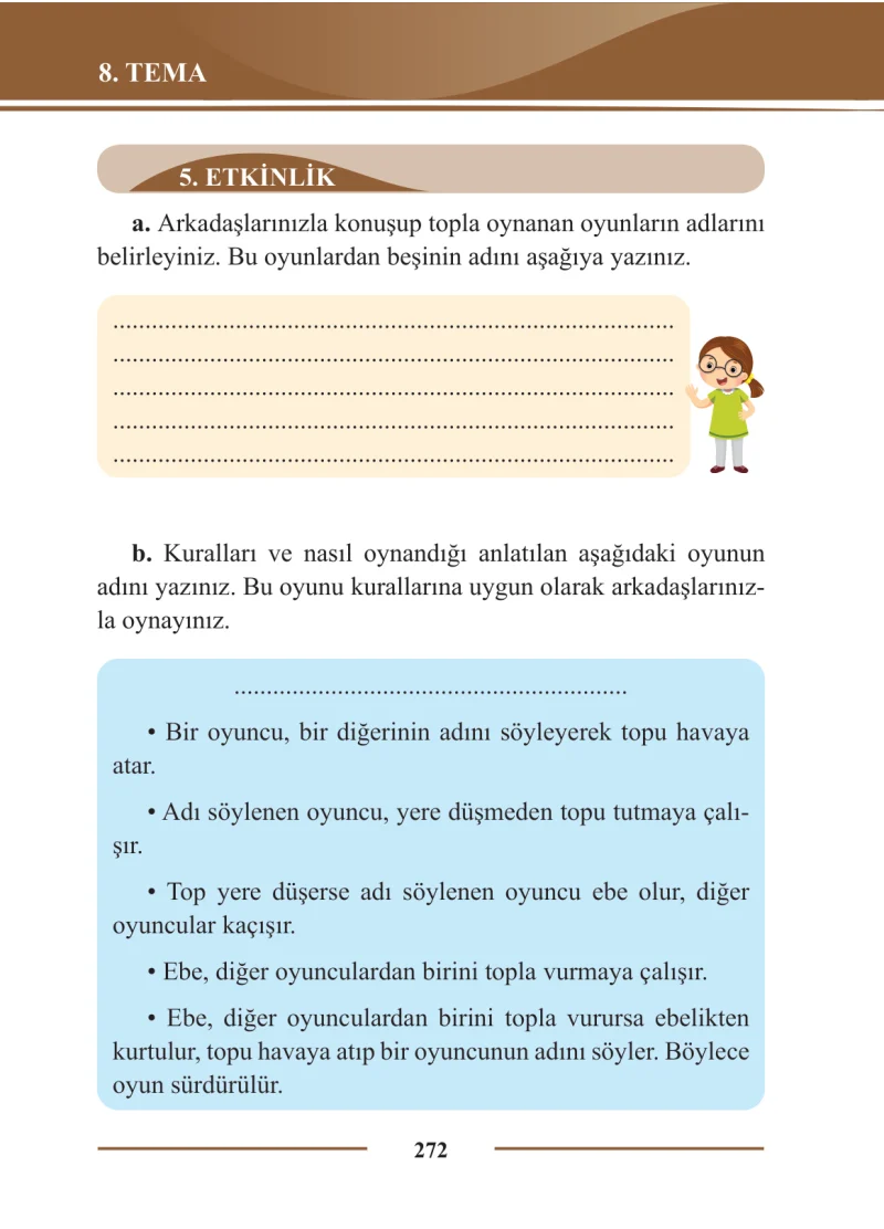 2. Sınıf Türkçe Ders Kitabı Cevapları Bilim ve Kültür Yayınları Sayfa 272