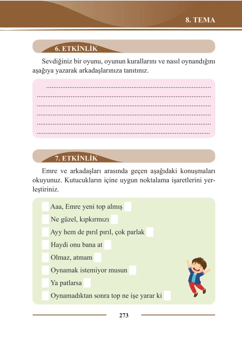 2. Sınıf Türkçe Ders Kitabı Cevapları Bilim ve Kültür Yayınları Sayfa 273