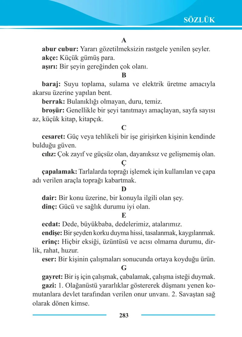 2. Sınıf Türkçe Ders Kitabı Cevapları Bilim ve Kültür Yayınları Sayfa 283