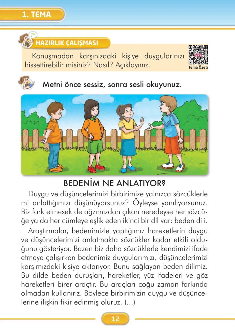 2. Sınıf Türkçe Ders Kitabı Cevapları İlke Yayınları Sayfa 12