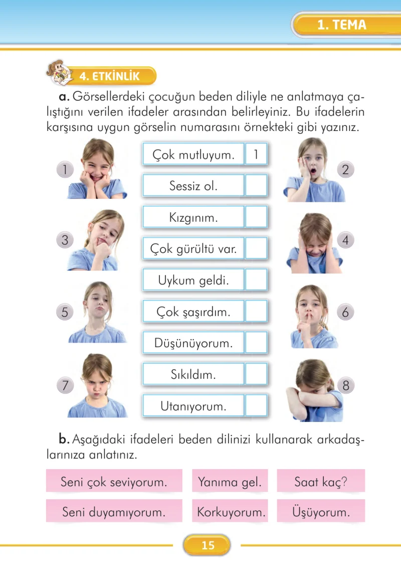 2. Sınıf Türkçe Ders Kitabı Cevapları İlke Yayınları Sayfa 15