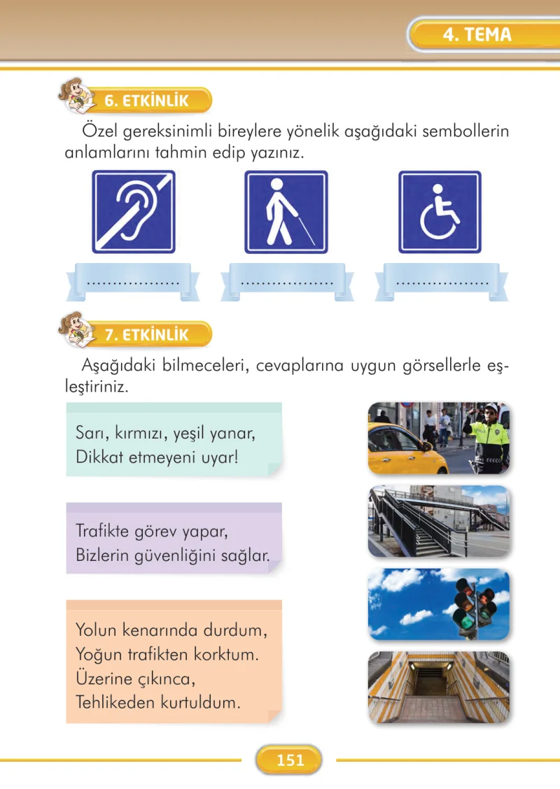 2. Sınıf Türkçe Ders Kitabı Cevapları İlke Yayınları Sayfa 151