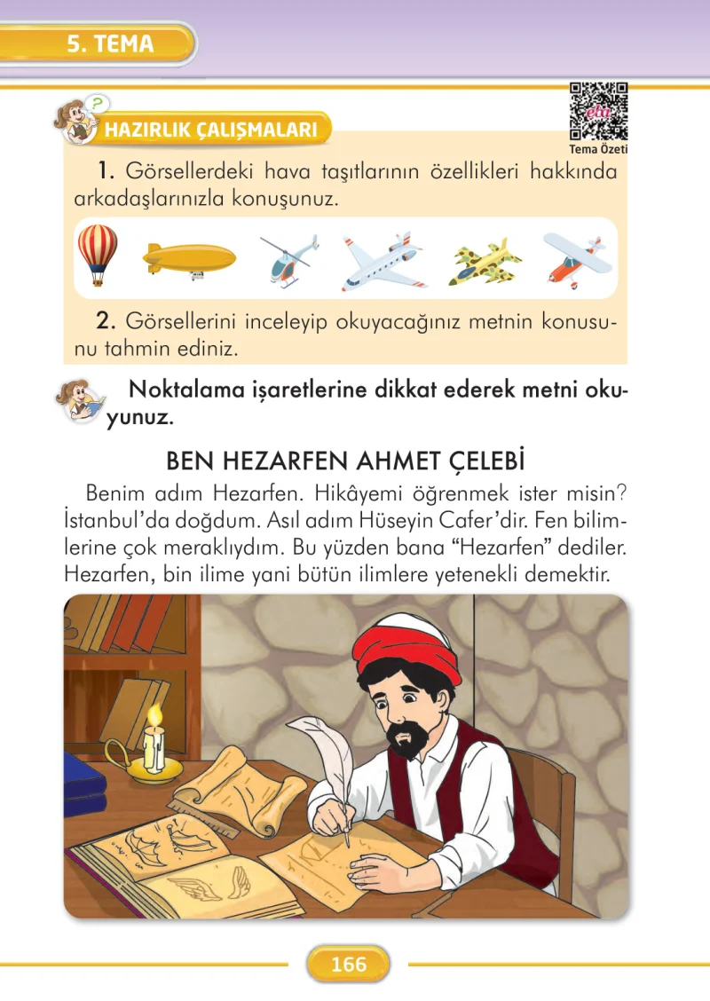 2. Sınıf Türkçe Ders Kitabı Cevapları İlke Yayınları Sayfa 166