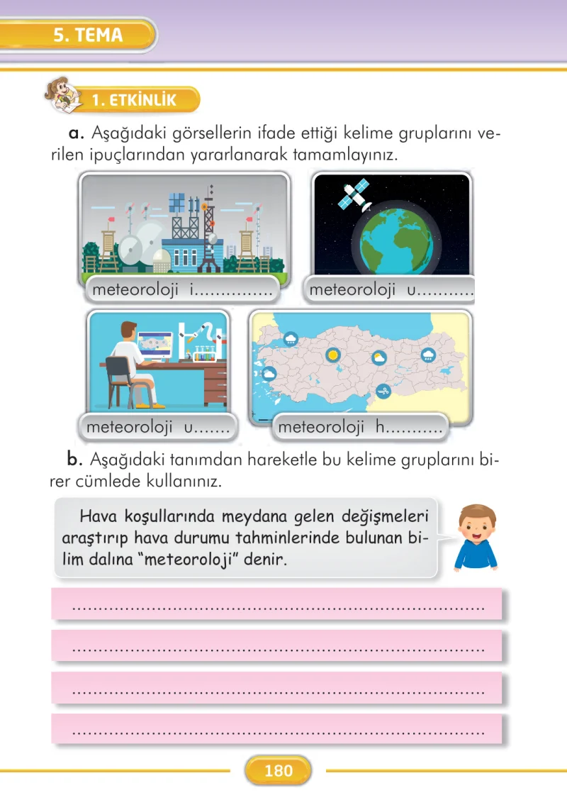 2. Sınıf Türkçe Ders Kitabı Cevapları İlke Yayınları Sayfa 180