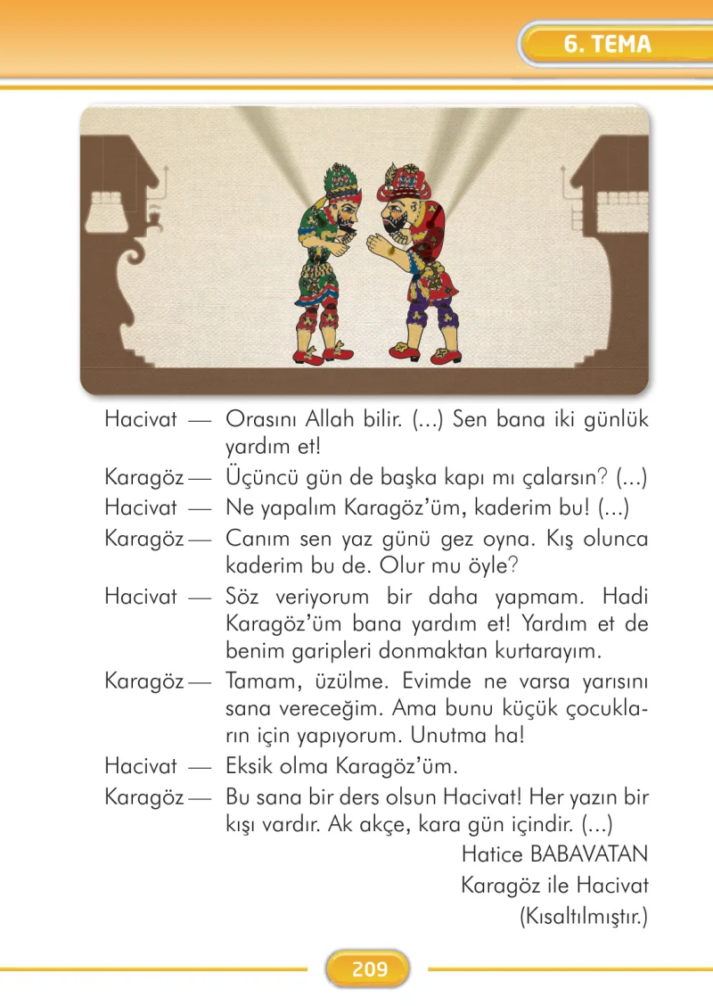 2. Sınıf Türkçe Ders Kitabı Cevapları İlke Yayınları Sayfa 209