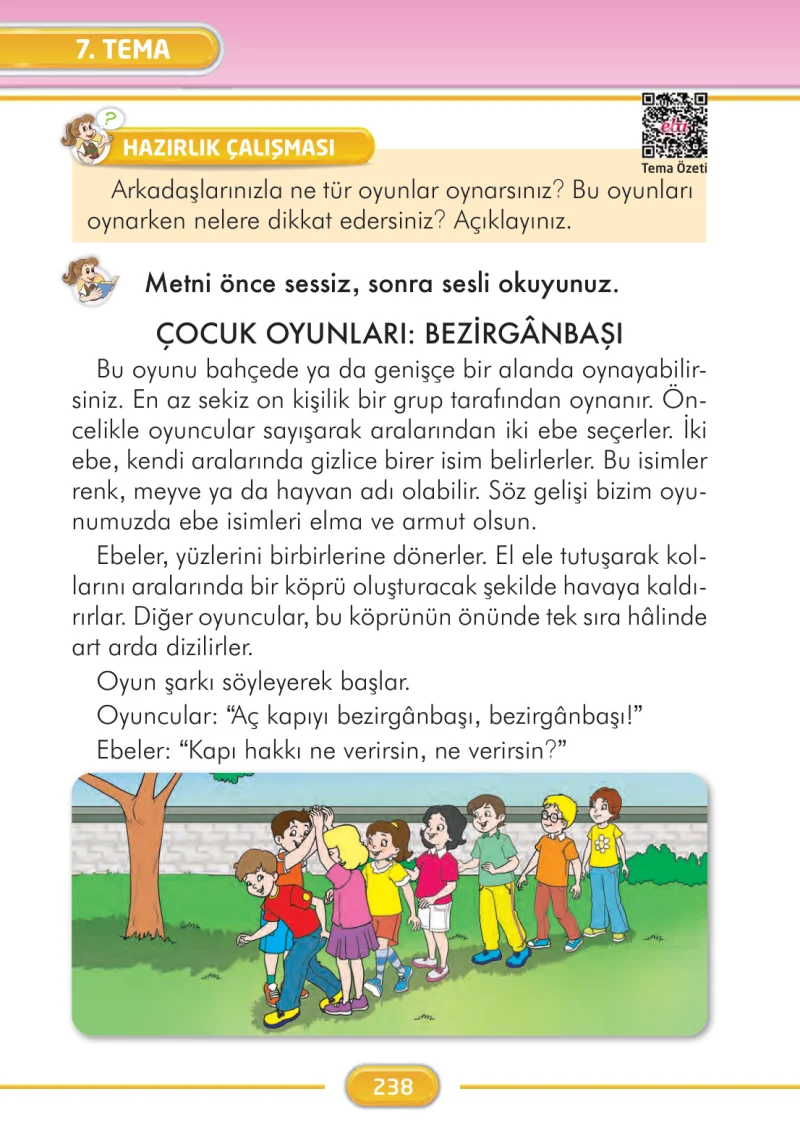 2. Sınıf Türkçe Ders Kitabı Cevapları İlke Yayınları Sayfa 238
