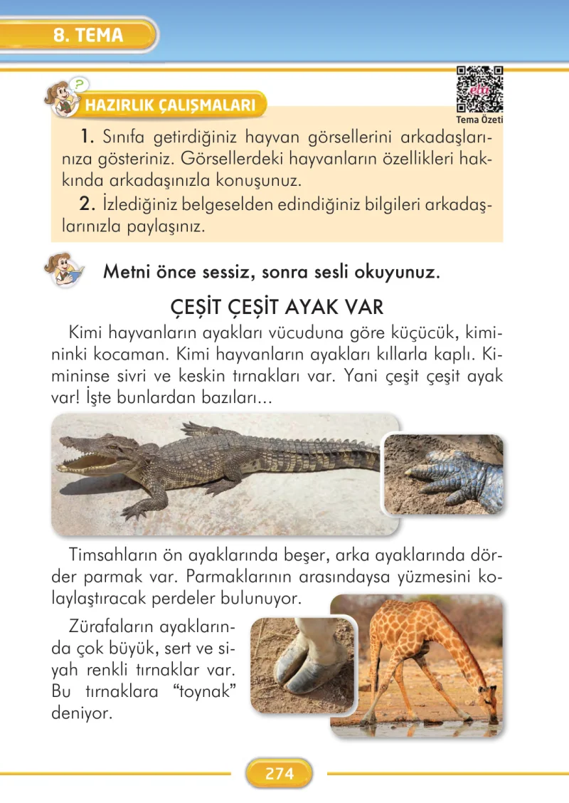 2. Sınıf Türkçe Ders Kitabı Cevapları İlke Yayınları Sayfa 274
