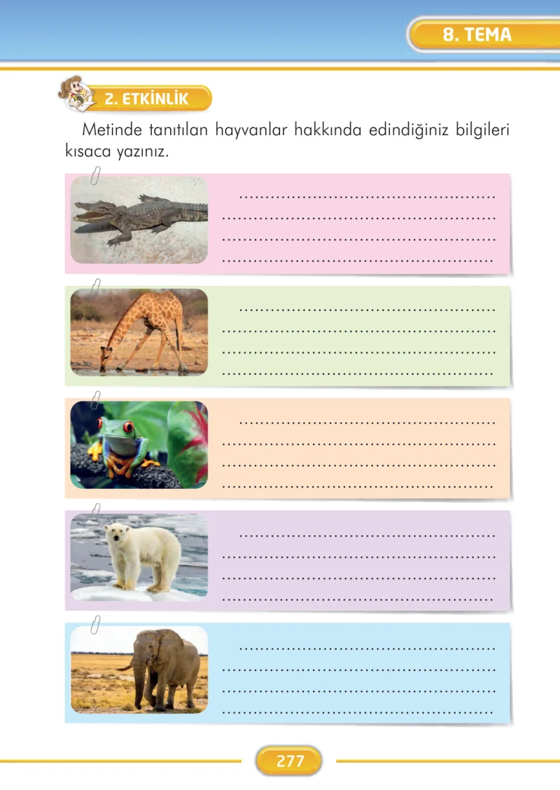 2. Sınıf Türkçe Ders Kitabı Cevapları İlke Yayınları Sayfa 277
