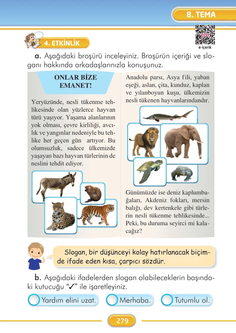 2. Sınıf Türkçe Ders Kitabı Cevapları İlke Yayınları Sayfa 279