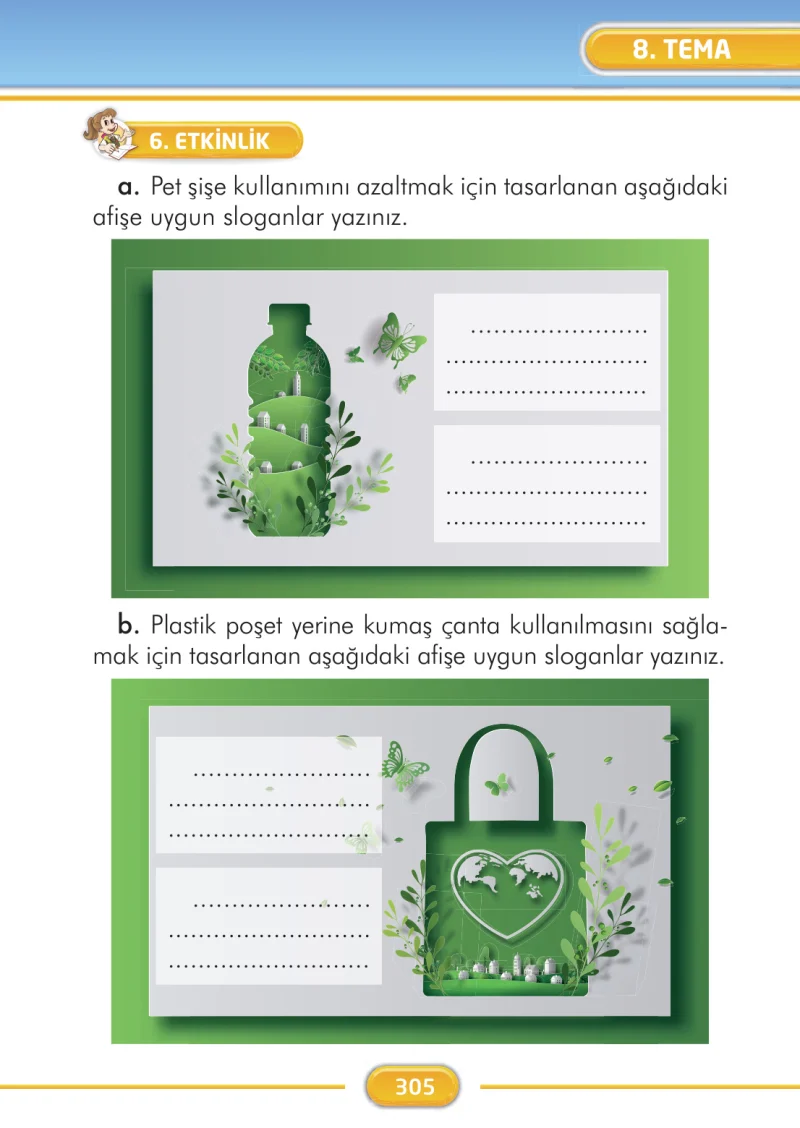 2. Sınıf Türkçe Ders Kitabı Cevapları İlke Yayınları Sayfa 305