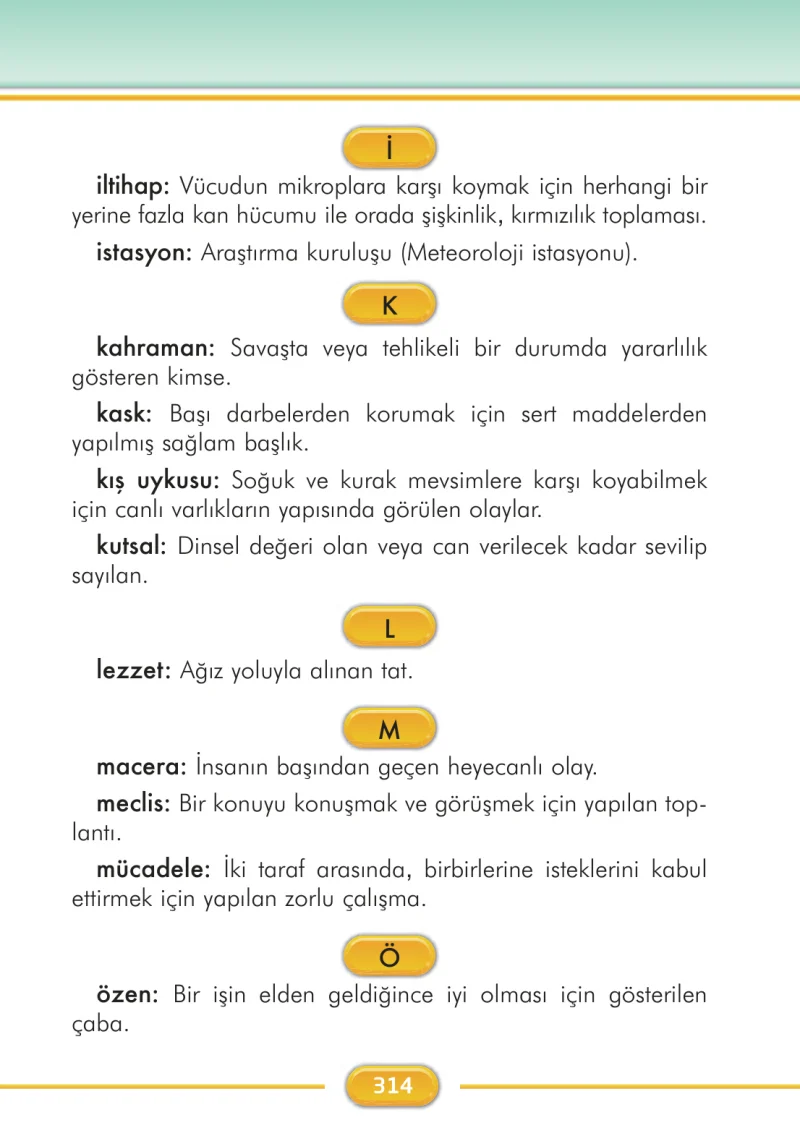 2. Sınıf Türkçe Ders Kitabı Cevapları İlke Yayınları Sayfa 314