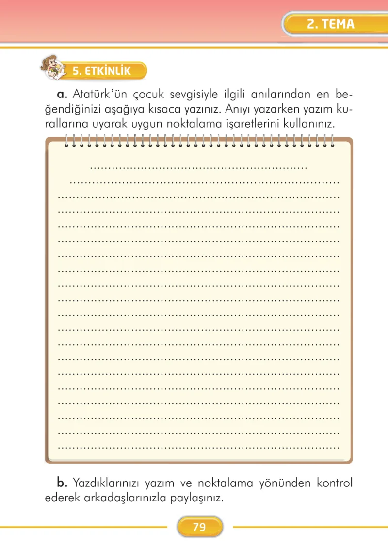 2. Sınıf Türkçe Ders Kitabı Cevapları İlke Yayınları Sayfa 79
