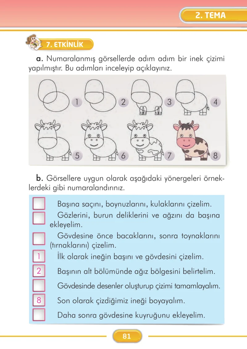 2. Sınıf Türkçe Ders Kitabı Cevapları İlke Yayınları Sayfa 81