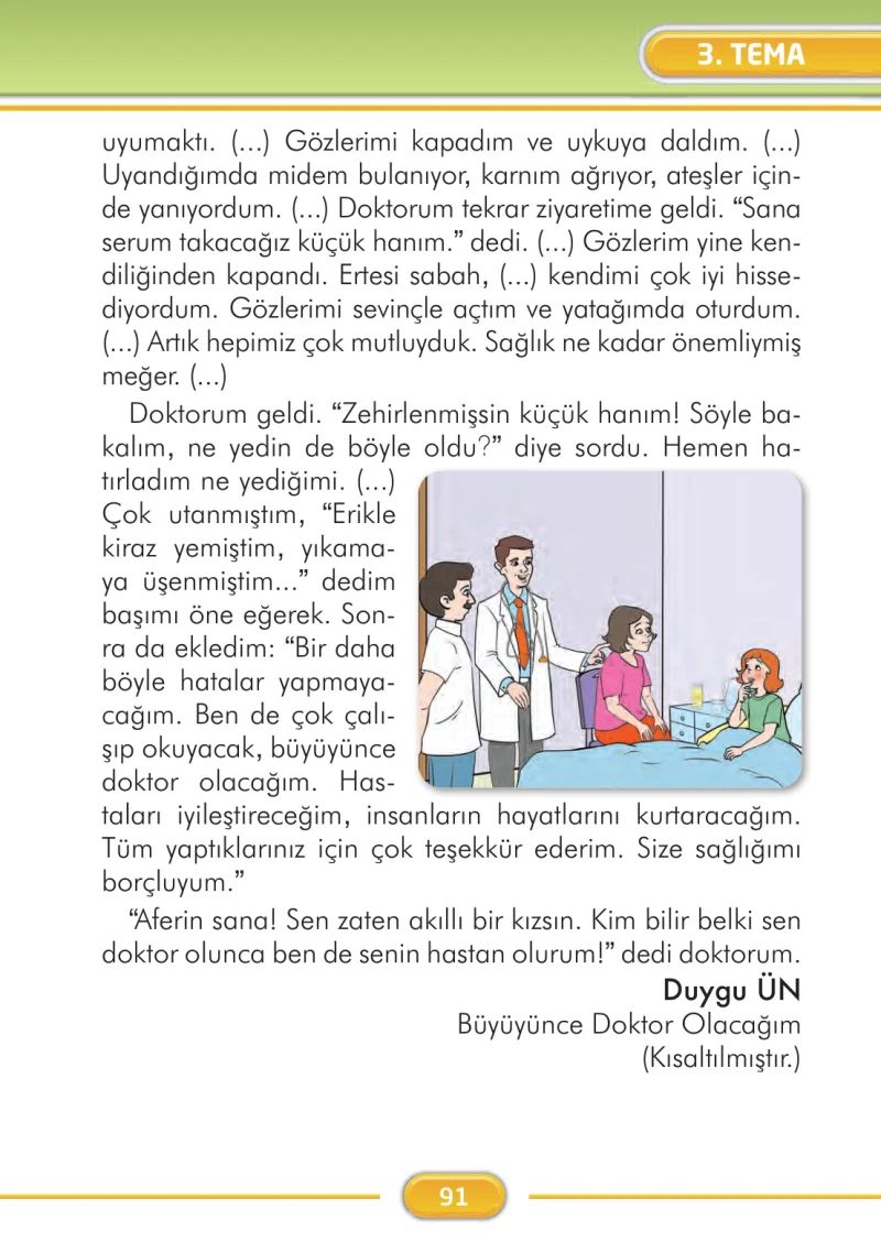 2. Sınıf Türkçe Ders Kitabı Cevapları İlke Yayınları Sayfa 91