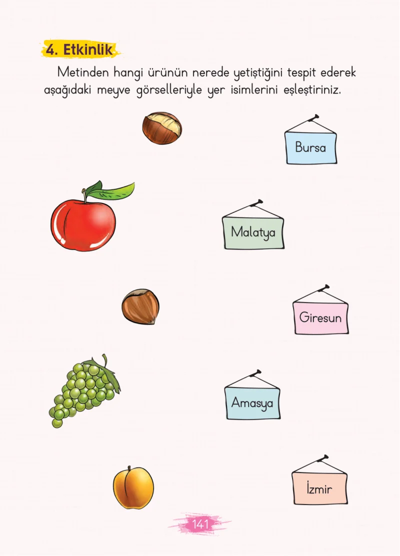 2. Sınıf Türkçe Ders Kitabı Cevapları Koza Yayınları Sayfa 141