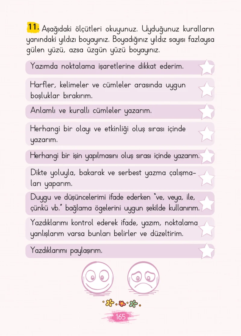 2. Sınıf Türkçe Ders Kitabı Cevapları Koza Yayınları Sayfa 165