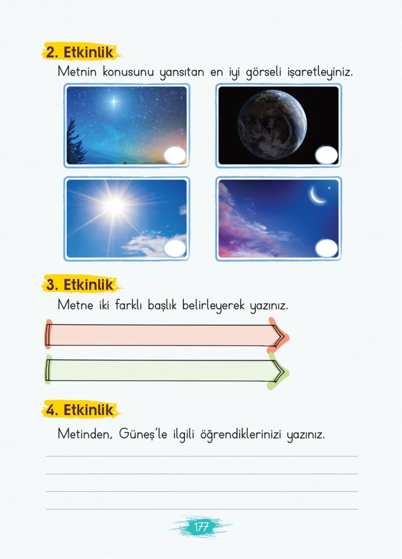 2. Sınıf Türkçe Ders Kitabı Cevapları Koza Yayınları Sayfa 177