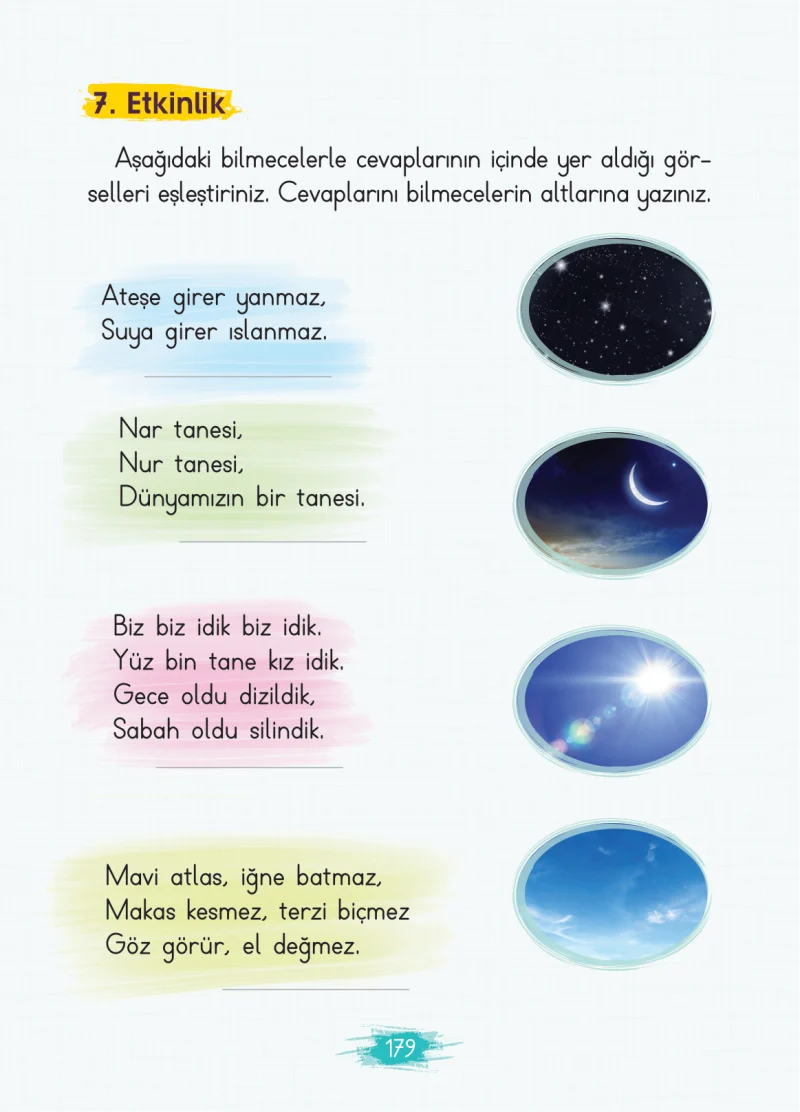 2. Sınıf Türkçe Ders Kitabı Cevapları Koza Yayınları Sayfa 179