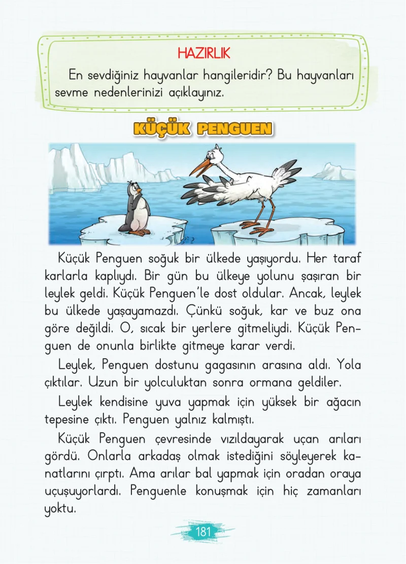 2. Sınıf Türkçe Ders Kitabı Cevapları Koza Yayınları Sayfa 181