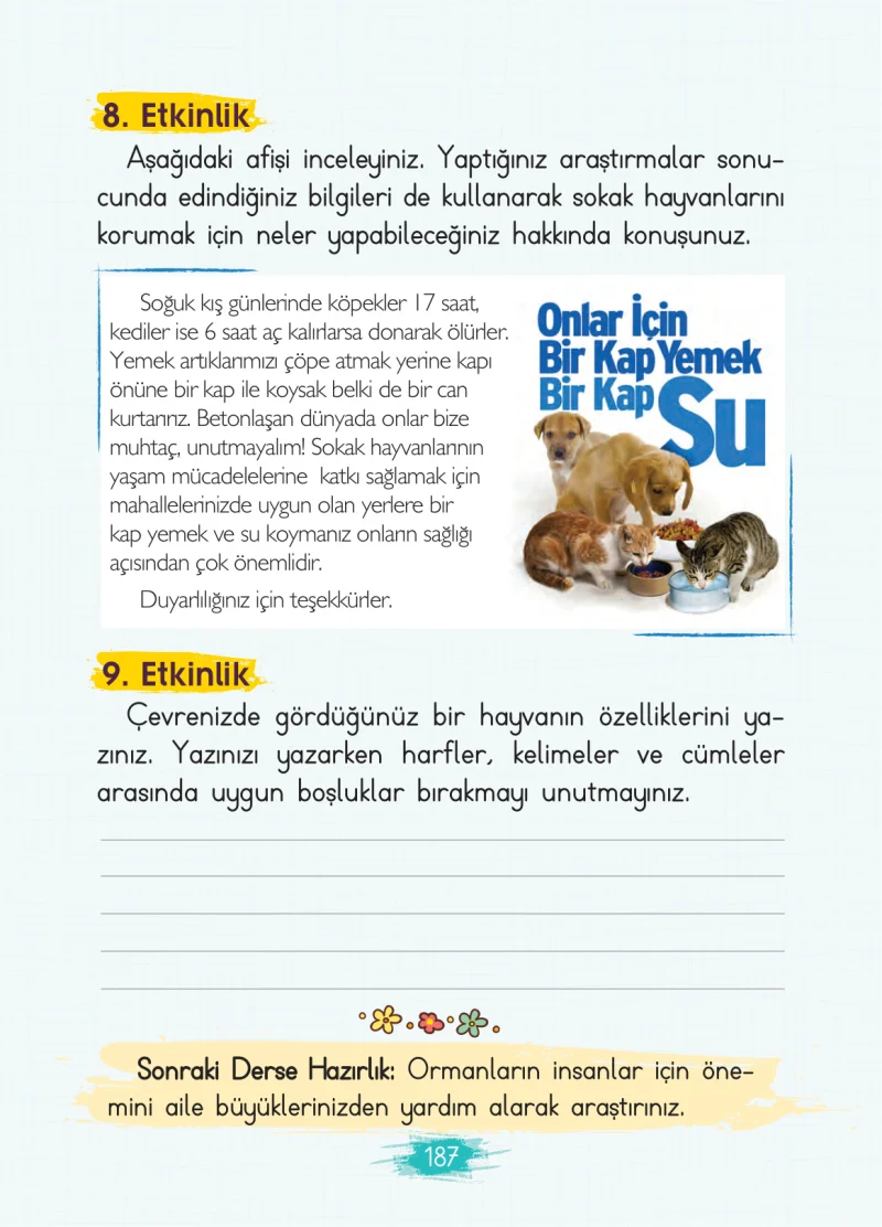 2. Sınıf Türkçe Ders Kitabı Cevapları Koza Yayınları Sayfa 187