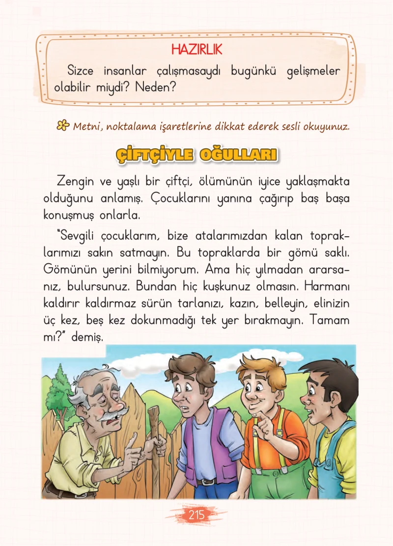 2. Sınıf Türkçe Ders Kitabı Cevapları Koza Yayınları Sayfa 215