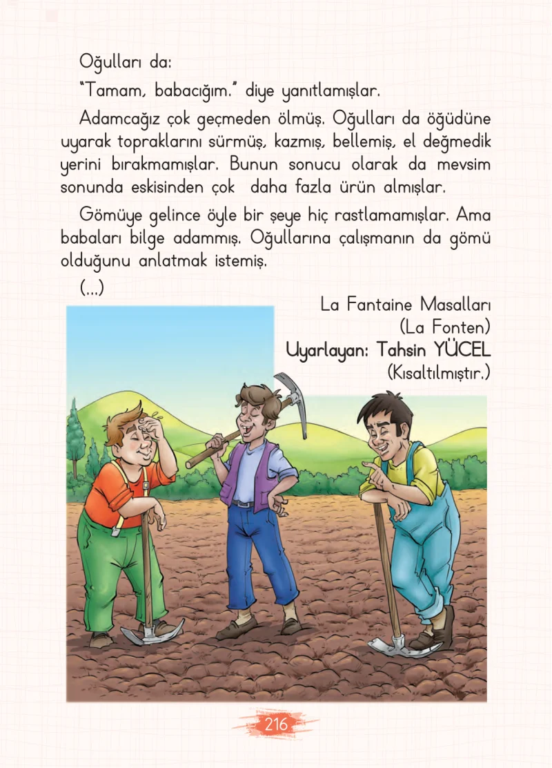 2. Sınıf Türkçe Ders Kitabı Cevapları Koza Yayınları Sayfa 216