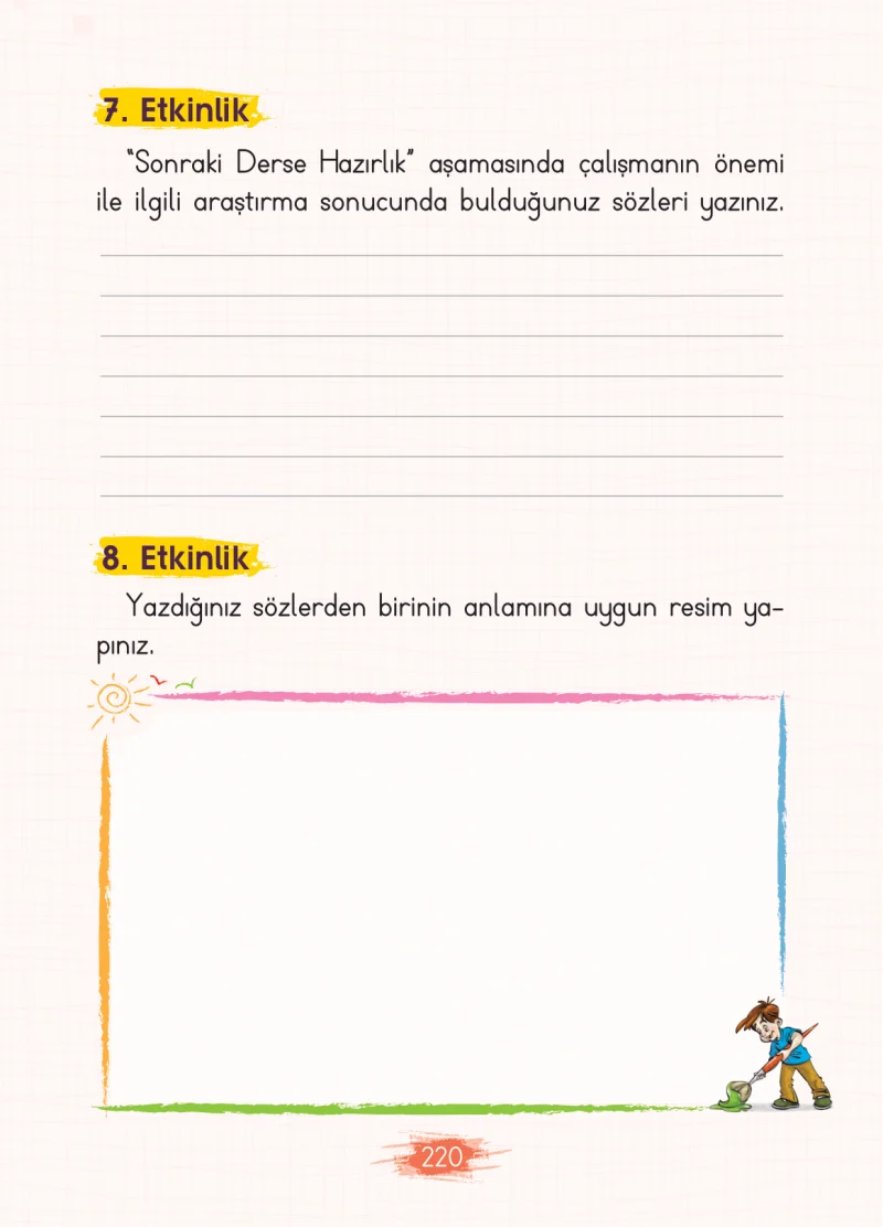2. Sınıf Türkçe Ders Kitabı Cevapları Koza Yayınları Sayfa 220