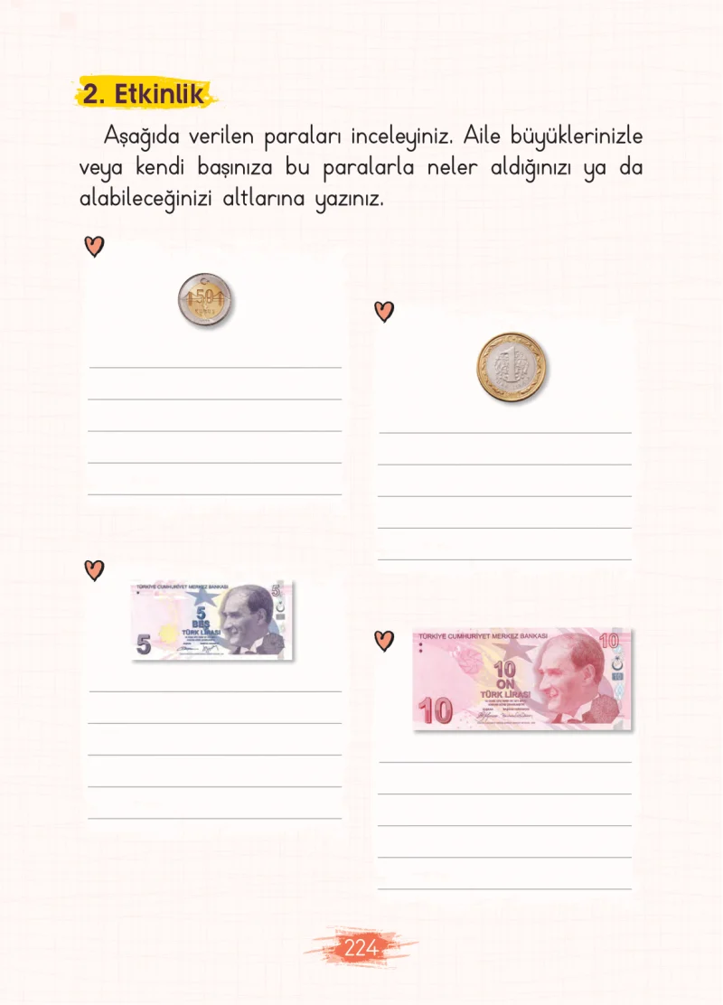 2. Sınıf Türkçe Ders Kitabı Cevapları Koza Yayınları Sayfa 224