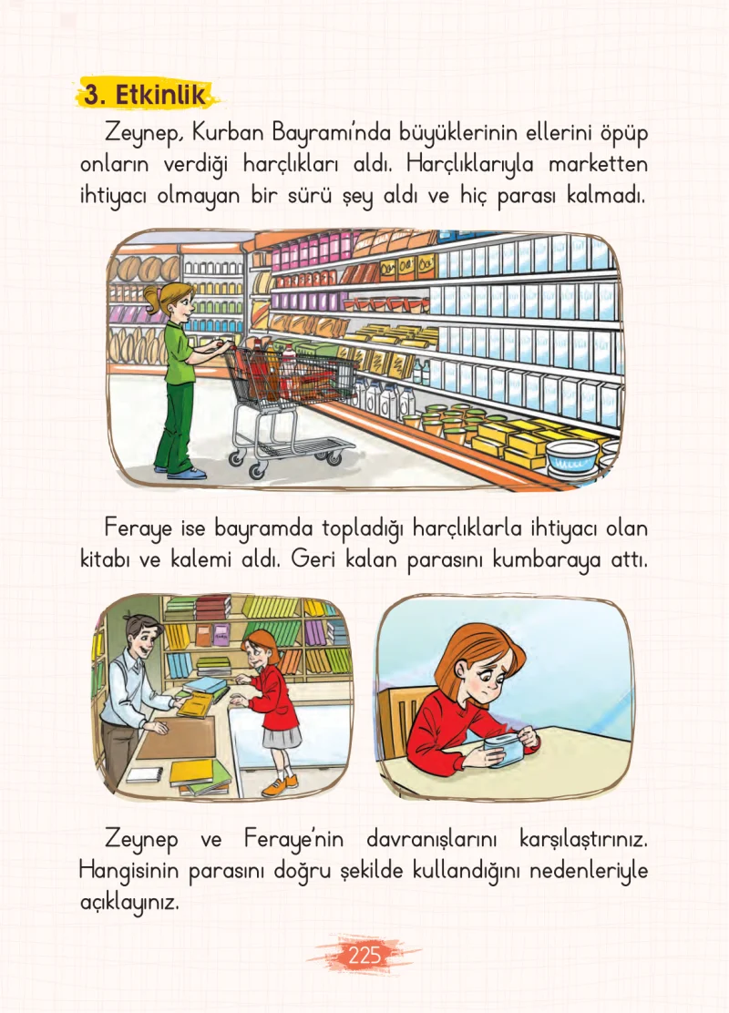 2. Sınıf Türkçe Ders Kitabı Cevapları Koza Yayınları Sayfa 225
