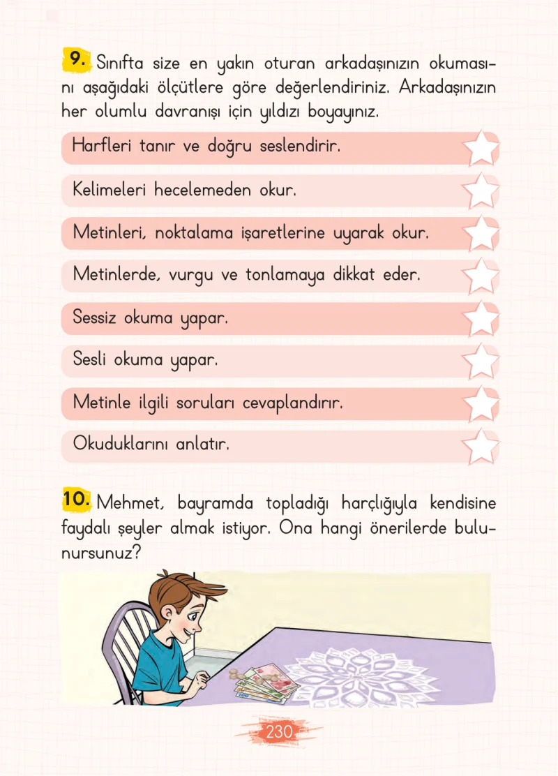 2. Sınıf Türkçe Ders Kitabı Cevapları Koza Yayınları Sayfa 230