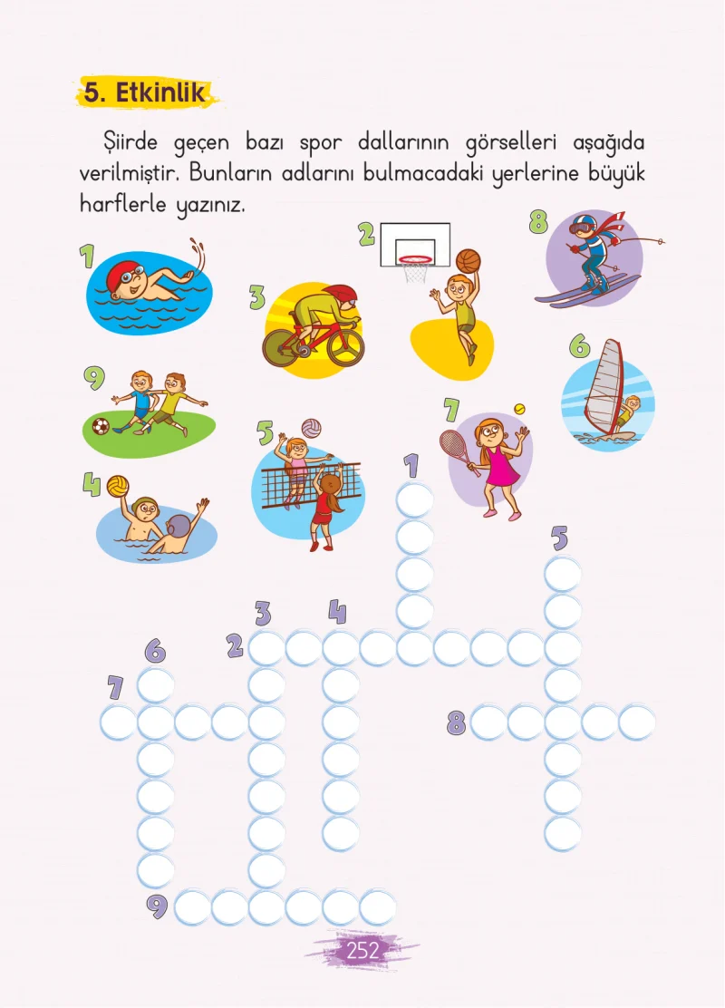 2. Sınıf Türkçe Ders Kitabı Cevapları Koza Yayınları Sayfa 252