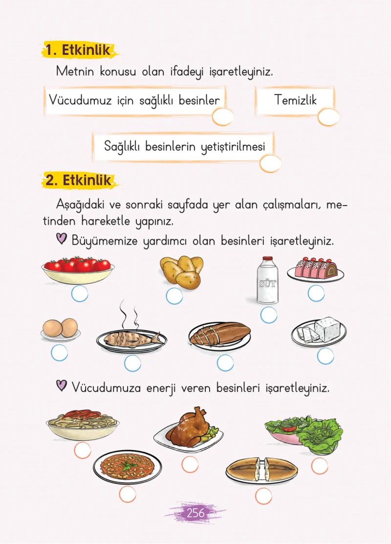 2. Sınıf Türkçe Ders Kitabı Cevapları Koza Yayınları Sayfa 256
