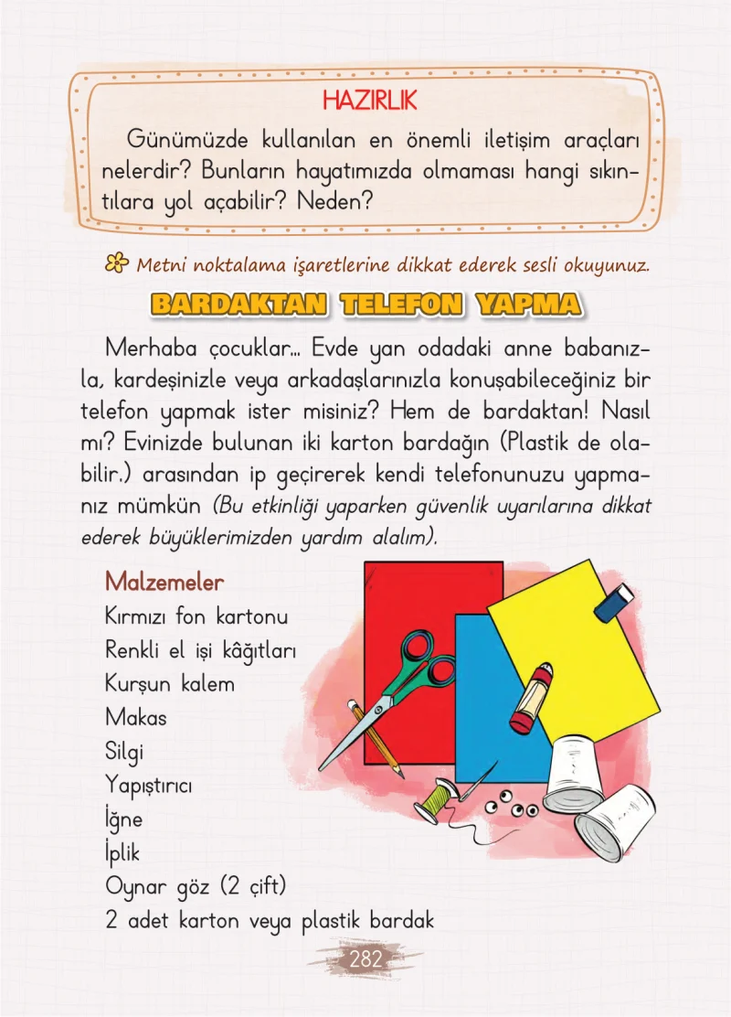 2. Sınıf Türkçe Ders Kitabı Cevapları Koza Yayınları Sayfa 282