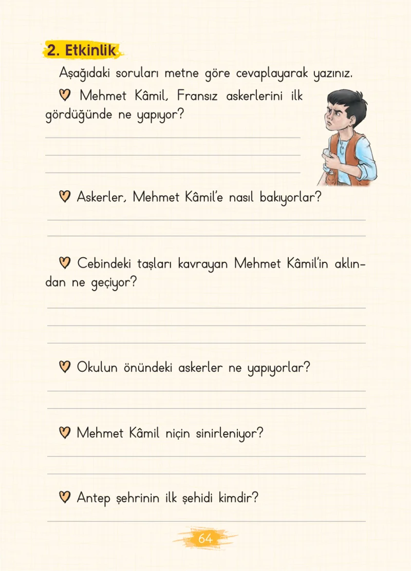 2. Sınıf Türkçe Ders Kitabı Cevapları Koza Yayınları Sayfa 64