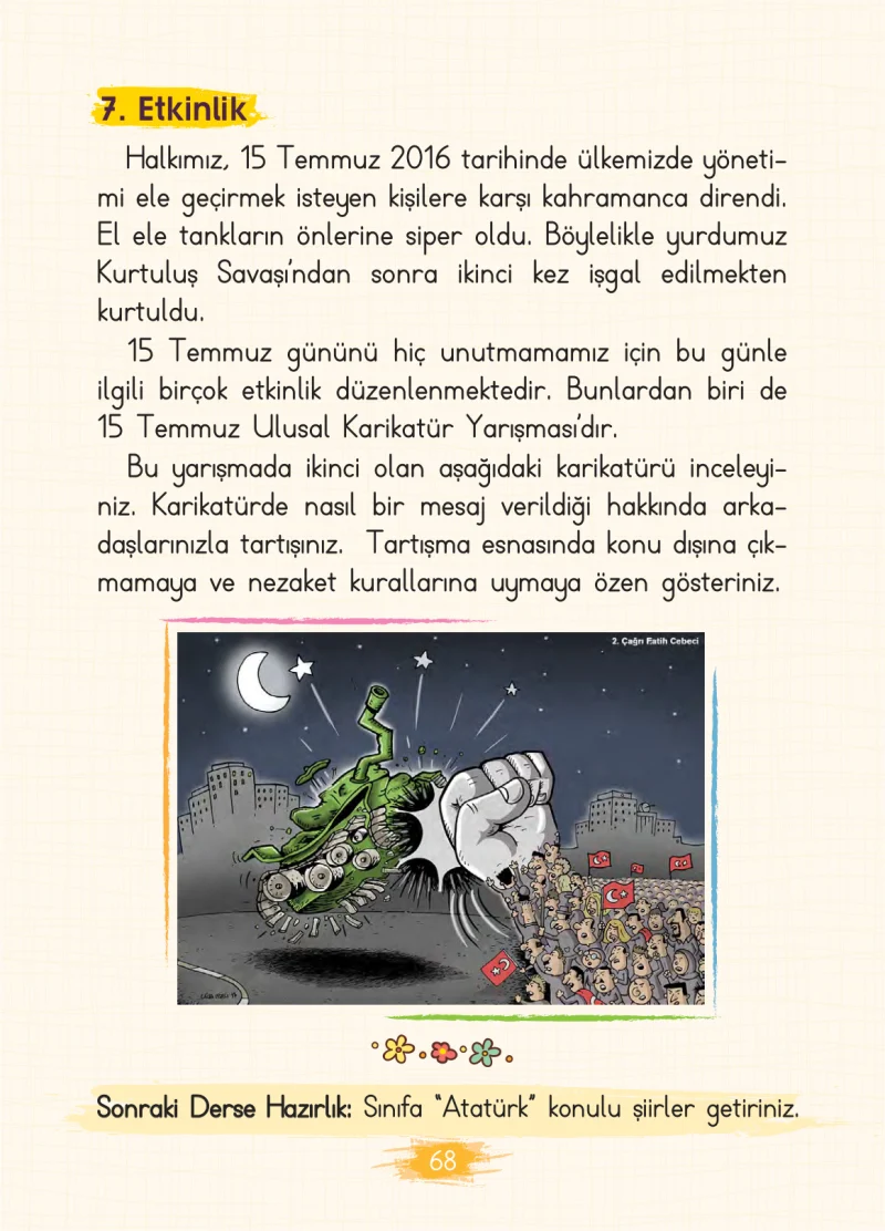 2. Sınıf Türkçe Ders Kitabı Cevapları Koza Yayınları Sayfa 68