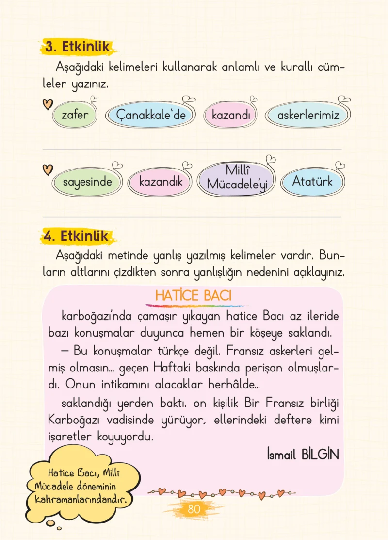 2. Sınıf Türkçe Ders Kitabı Cevapları Koza Yayınları Sayfa 80