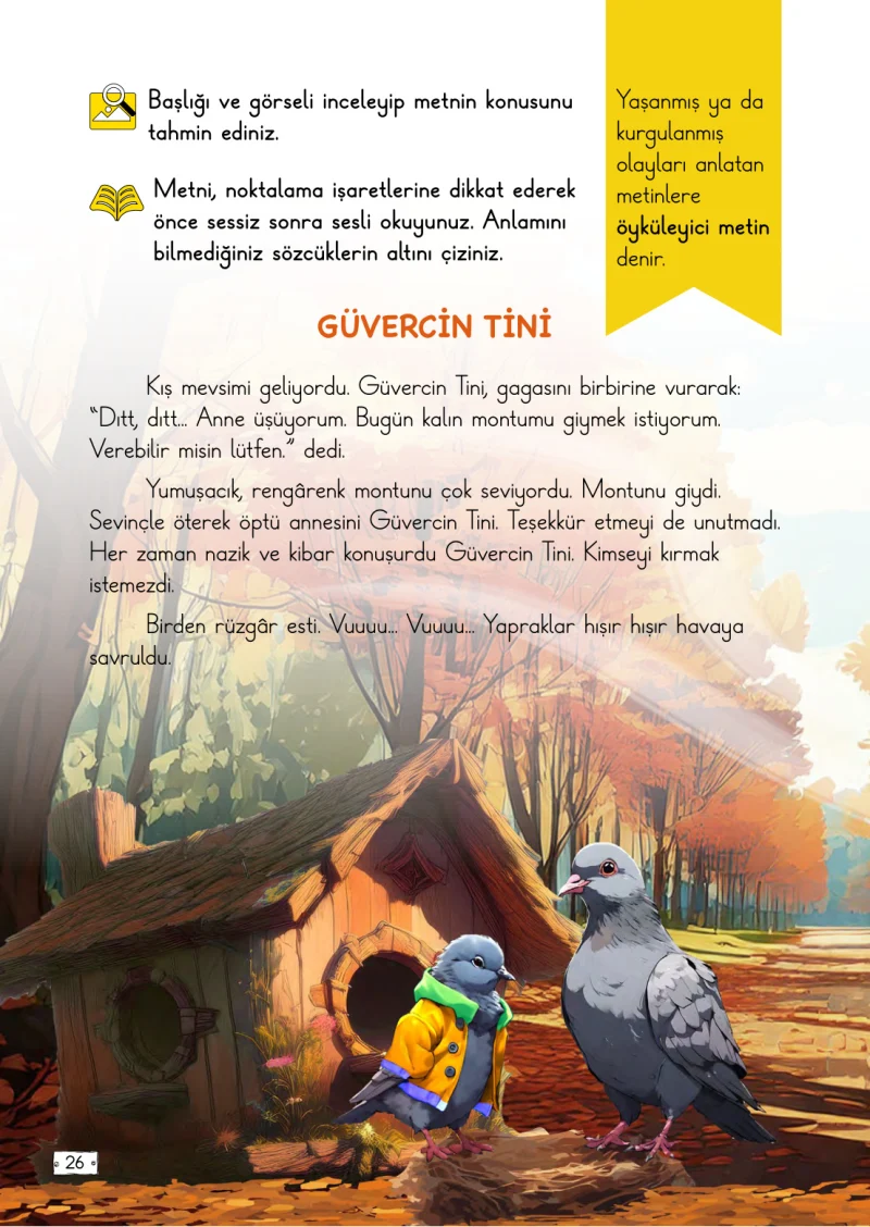 2. Sınıf Türkçe Ders Kitabı Cevapları Meb Yayınları 1. Kitap Sayfa 26