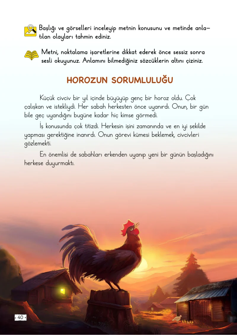 2. Sınıf Türkçe Ders Kitabı Cevapları Meb Yayınları 1. Kitap Sayfa 40
