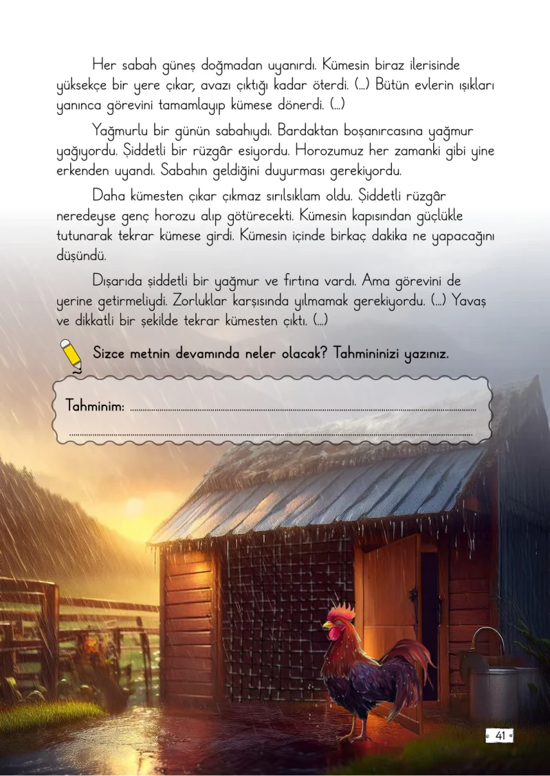 2. Sınıf Türkçe Ders Kitabı Cevapları Meb Yayınları 1. Kitap Sayfa 41