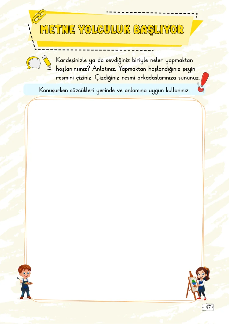 2. Sınıf Türkçe Ders Kitabı Cevapları Meb Yayınları 1. Kitap Sayfa 47