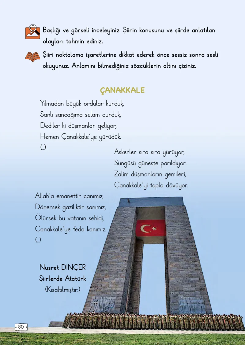 2. Sınıf Türkçe Ders Kitabı Cevapları Meb Yayınları 1. Kitap Sayfa 80